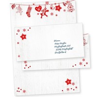 25 Sets Weihnachtsbriefpapier Julfest Mit UmschläGe Briefpapier Weihnachten