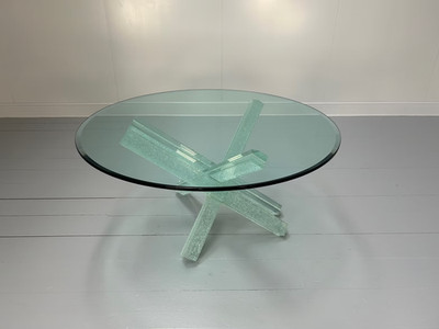 REFLEX ANGELO ''MIKADO'' RUNDER ESSTISCH AUS RISSGLAS