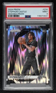 2024-25 Panini Prizm Skewed Prizm /249 Stephon Castle #234 PSA 9 MINT Rookie RC