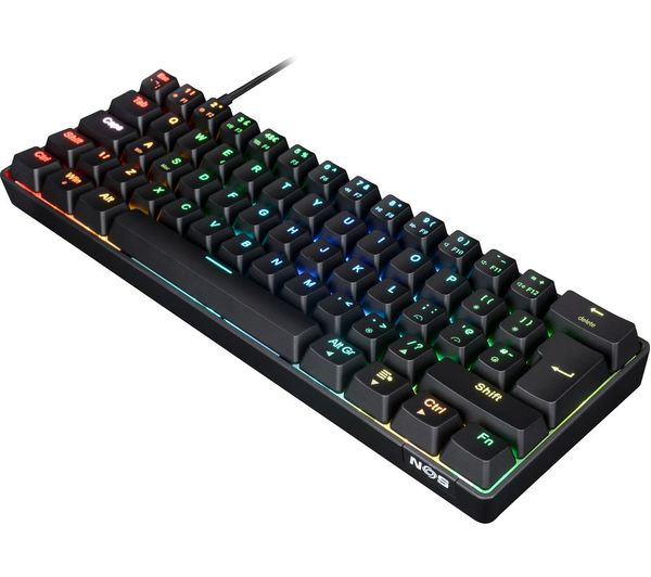 Nos Keyborad NOS C-250 Mini RGB Mechanical Gaming Keyboard Black | eBay UK