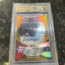 2015 Panini Elite Extra Pride GOLD Auto Real /5 Yoan Moncada RC BGS 9.5/10 SSP