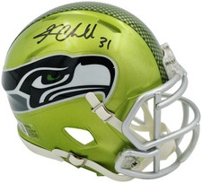 Kam Chancellor Signed Seahawks Flash Green Speed Mini Helmet Beckett Witness