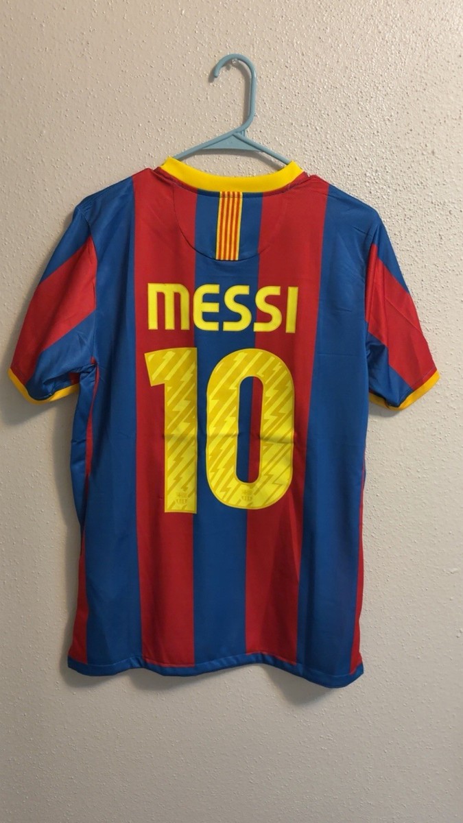 Barcelona 2010/2011 Home Shirt Football Soccer Jersey Messi #10
