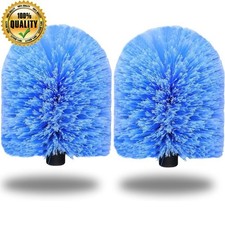 2 Pack Twist-On Cobweb Duster Head Spider Web Duster Brush Outdoor Indoor