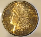 1881 S Morgan Silver Dollar - BU, Fully Toned Obv, Light tone rev, 5144-4