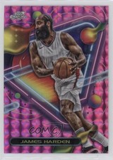 2023-24 Topps Cosmic Chrome Pink Galaxy Refractor James Harden #62 ku9