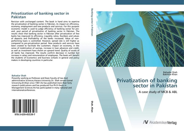Bahadar Shah (U. A.) | Privatization Of Banking Sector In Pakistan | Taschenbuch-image