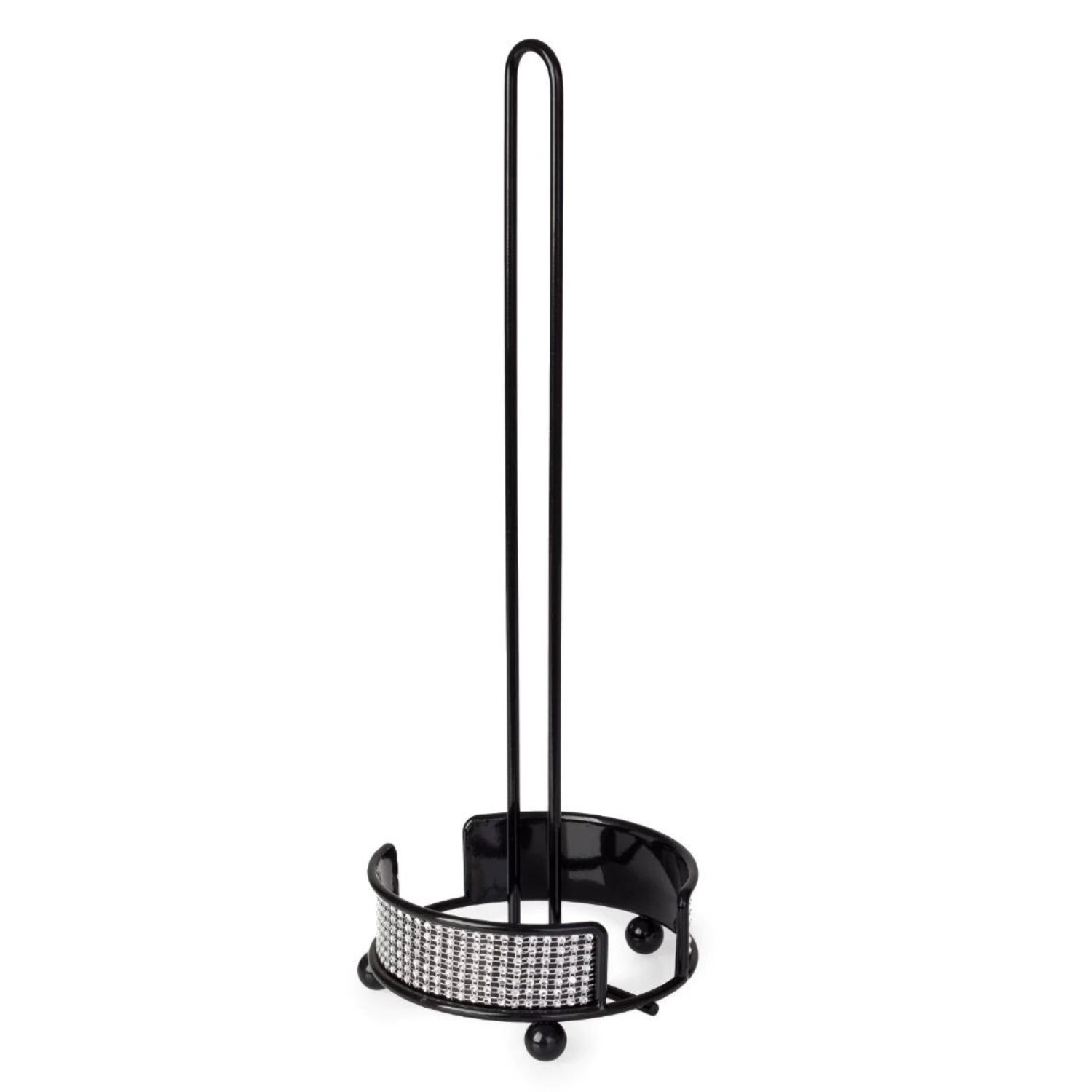 Diamante Toilet Roll Holder Free Standing Paper Tissue Spare Roll Storage Holder