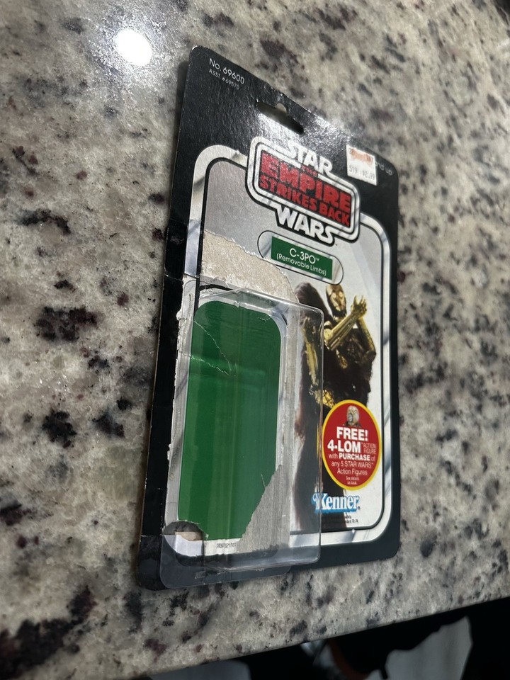 STAR WARS ESB C-3PO (Removable Limbs) Kenner Cardback with BUBBLE ...