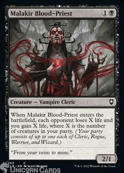 Malakir Blood-Priest : Common : Battle For Baldur's Gate : Mint MTG Card