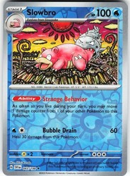Slowbro 043/198 Reverse Holo Rare Scarlet & Violet Base Set