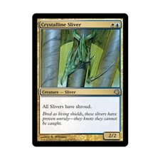 WotC MtG Sliver Crystalline Sliver (U) (Foil) VG