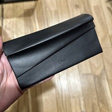 Christian Dior Black Folding Geometric Sunglasses Eyeglasses Case