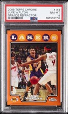 2008 TOPPS CHROME ORANGE REFRACTOR #144 LUKE WALTON 386/499 PSA 8