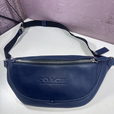 Coach Unisex Black Refined Calf Leather League Belt Bag