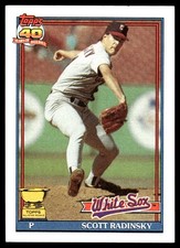 Scott Radinsky 1991 Topps #299 White Sox MLB READ FREE SHIPPING AutographDen