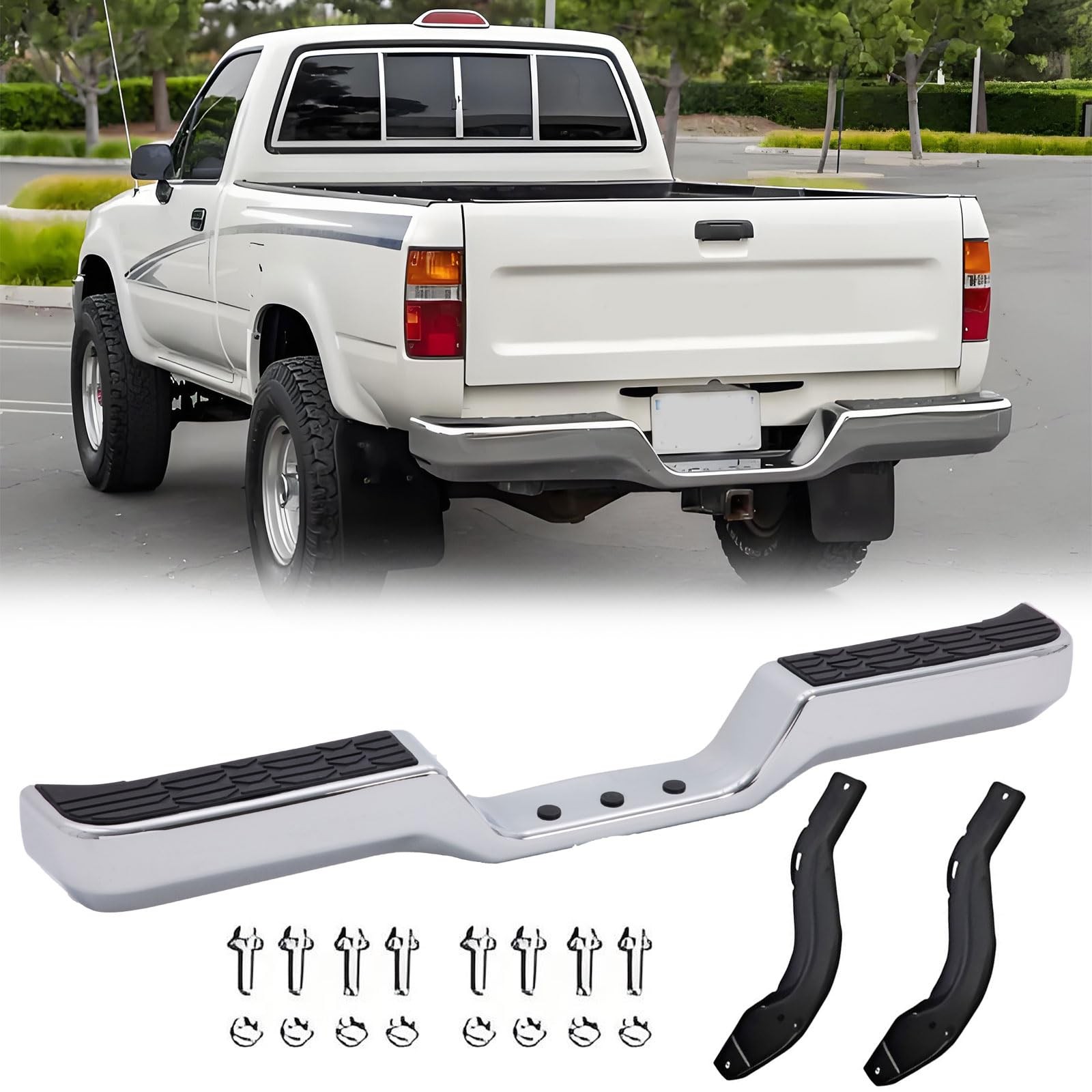 Rear Step Bumper Assembly for 1989-1995 Toyota Pickup Truck (Toyota Hilux)