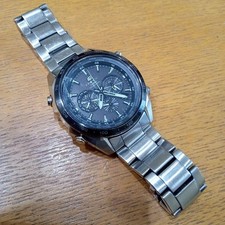 CASIO Edifice EQW-T610 Radio-Controlled Solar Watch Silver Used Good Condition!!