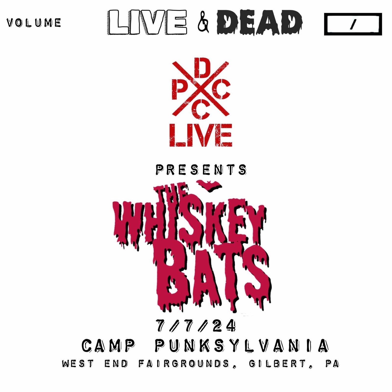The Whiskey Bats DCxPC Live Presents the Whiskey Bats (Vinyl LP) 7" Single
