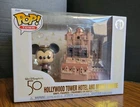 Funko Pop Town #31 Hollywood Tower Hotel & Mickey Mouse Bellhop Figure Disney 50
