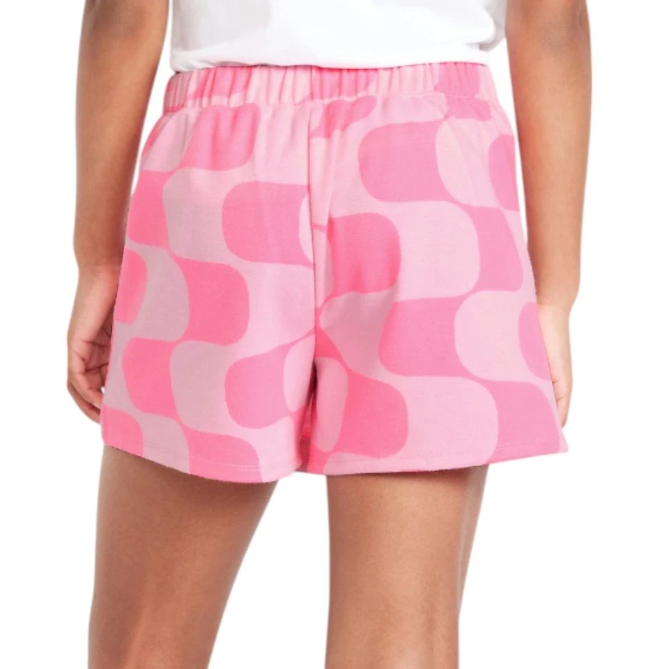 Old Navy Girls Pink Printed Wrap-Front Jacquard-Knit Skort for Girls - Image 2 of 4
