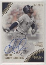 2018 Topps Tier One Prime Performers 71/285 Didi Gregorius #PPA-DG Auto 6fs