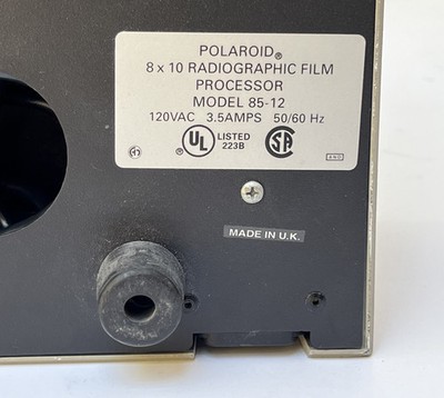 POLAROID 8x10 Radiographic Film Processor M85-12 | eBay