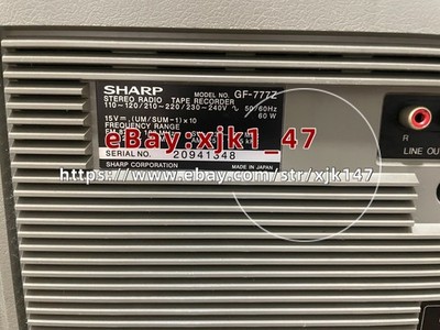 1pcs SHARP GF-777 Dual Card Large Magnetic Steel Body Number