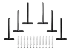 Seimneire 6pcs 5 Inch Floating Shelf Bracket, Heavy Duty Hidden Shelf Bracket...