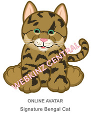 Webkinz Classic Signature Bengal Cat Code Only  messaged 