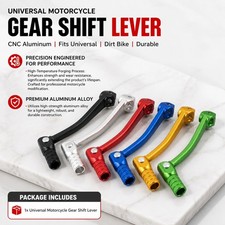 1Pcs Universal Motorcycle Shift Lever CNC Aluminum Foot Pedal Fits ATV Dirt Bike