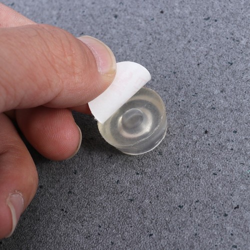 100 Pcs Self Adhesive Door Buffer Pads – 8mm Transparent Rubber Bumpers For Cabinets, Drawers, Furniture Protection - View #6