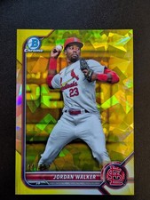 Jordan Walker 2022 Bowman Draft Sapphire Edition Yellow /99 #BDC-36