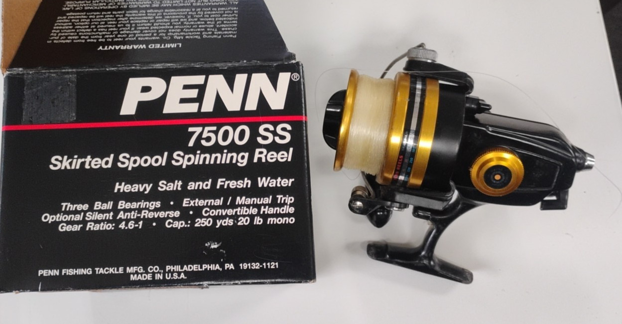 Penn 7500 SS Skirted Spool Spinning Reel