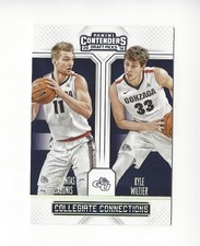 2016-17 Contenders Draft Collegiate Conn. #16 Domantas Sabonis/Kyle Wiltjer 