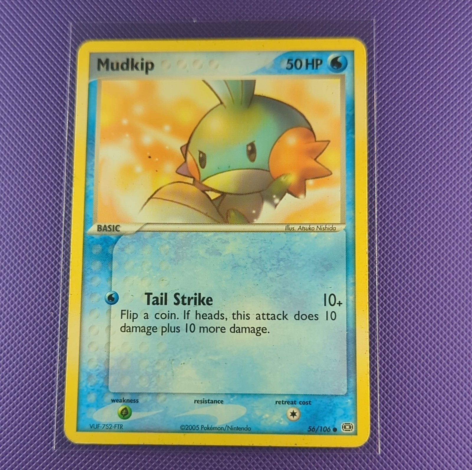 Pokémon Mudkip 56/106 EX Emerald Regular 2005 Basic 50HP Common English
