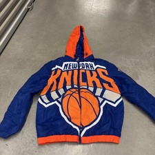 Men's New York Knicks Starter The Triple Double Full-Zip Hoodie Jacket Sz Large