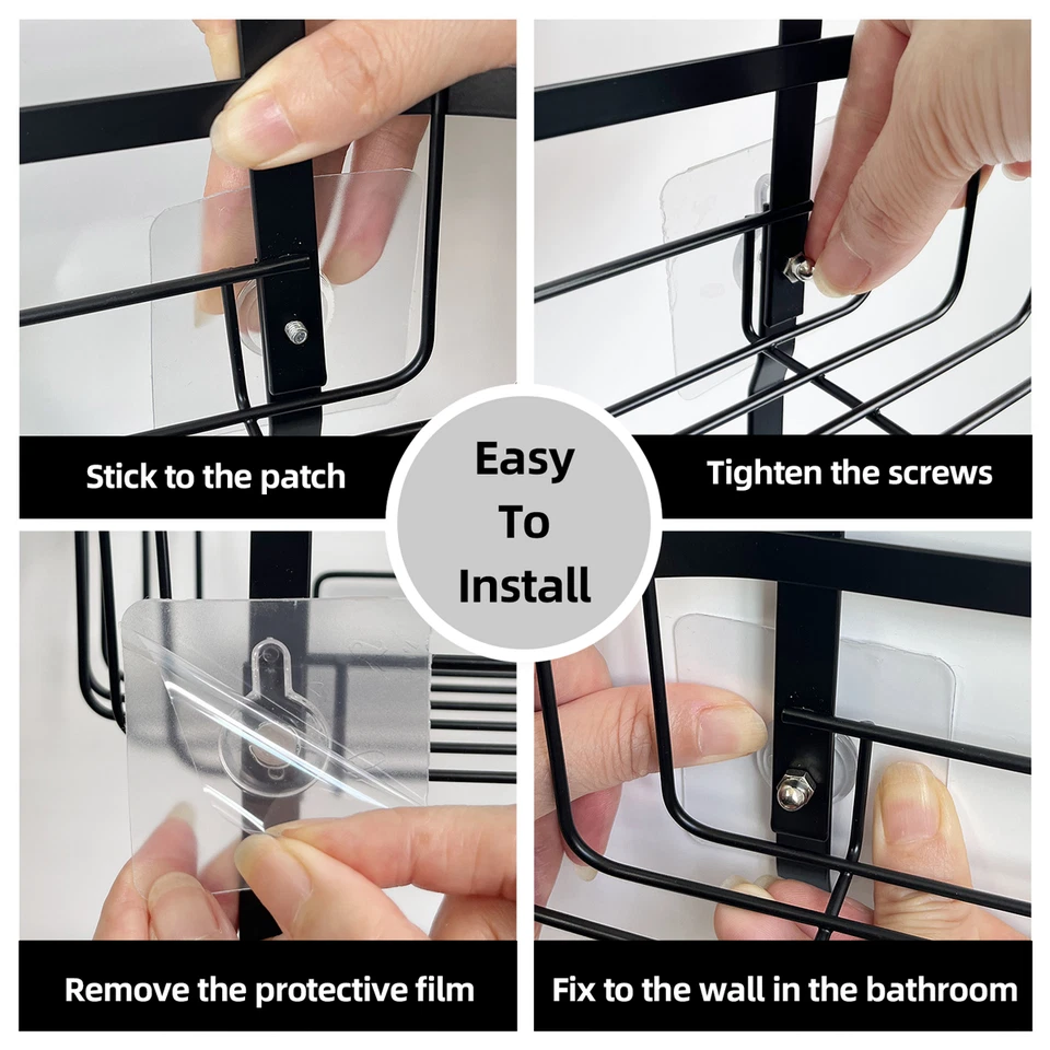 Carrito de ducha colgante con cesta de jabón, organizador de ducha nunca oxidado para esponja Foto 2 de 4