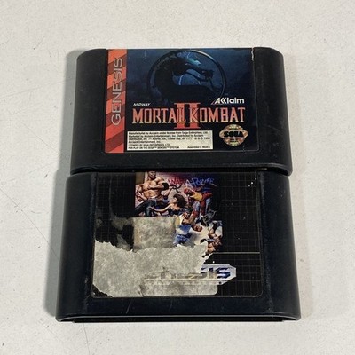 Mortal Kombat II Streets of Rage 2 Sega Genesis Game Lot 1990s