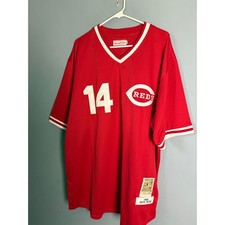 Mitchell & Ness Pete Rose 1985 Reds Cooperstown Authentic Jersey Size 56