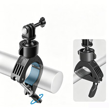 Bike Handlebar Camera Mount with Reinforced Nylon Body and Non-Slip Rubber Pads