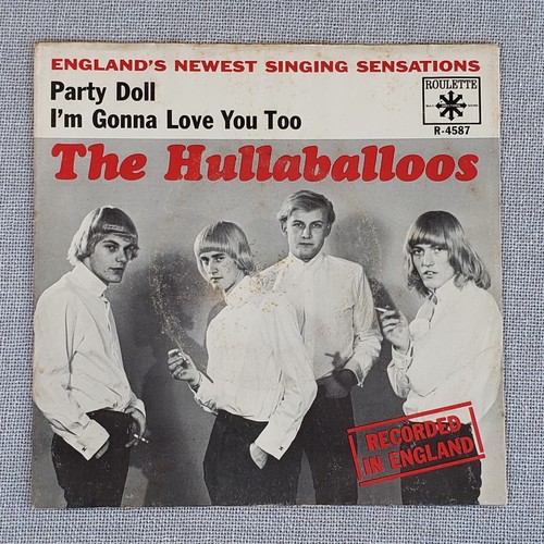 HULLABALLOOS • I'm Gonna Love You Too 1964 45 & PS Garage Rock LISTEN - Picture 7 of 7