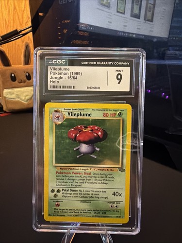 Vileplume (1st Edition) graded CGC 9 for sale on eBay
