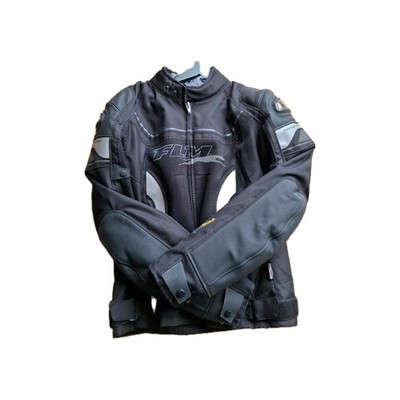 FLM Sports Motorrad Leder-/Textiljacke 3.1 Schwarz Größe L Neu mit Etikett