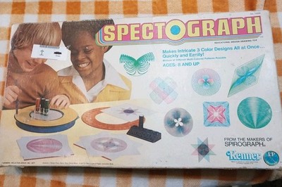 RARE Vintage SpectoGraph Early Spirograph from Kenner 1977 Toy Kit Game Set Retr
