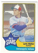 1989 CMC AAA All-Stars - Larry Walker #7 (RC)