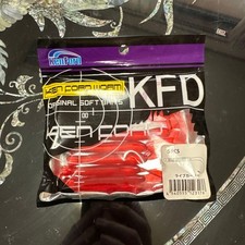 Kenford Live Curly Soft Plastic Worm Fishing Lure 5pcs, Unused