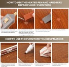 Floor Repair Kit Wood Laminate Vinyl Wax Marker Set Fix Scratches Cracks Holes — photo 6