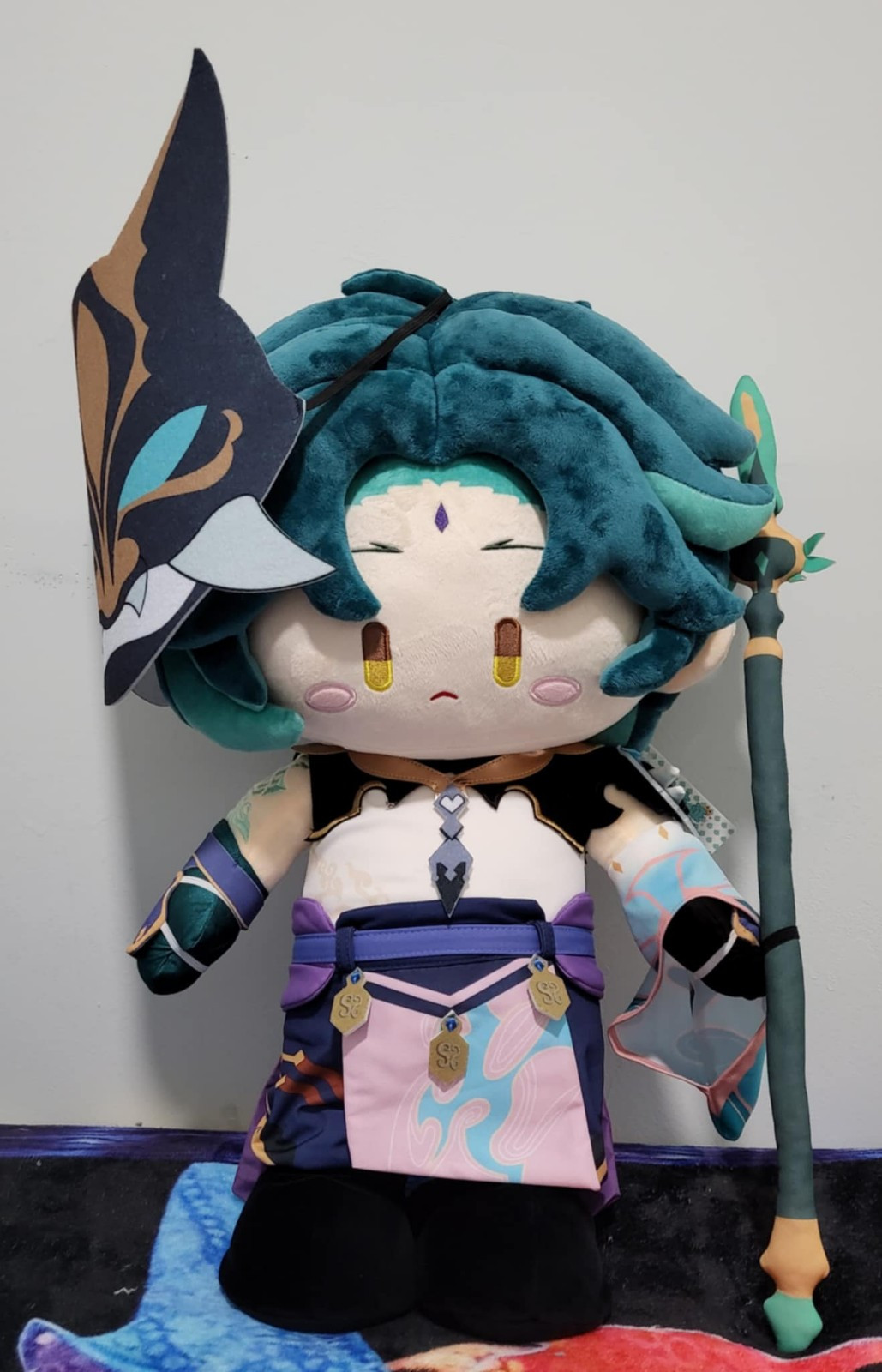 Peluche Ufficiale Genshin Impact Xiao - Cuscino Imbottito In PP Cotone - Regalo Gamer