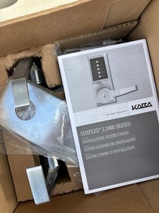 Kaba Simplex L1000 Series RH RHR Cylindrical Lock Key Override